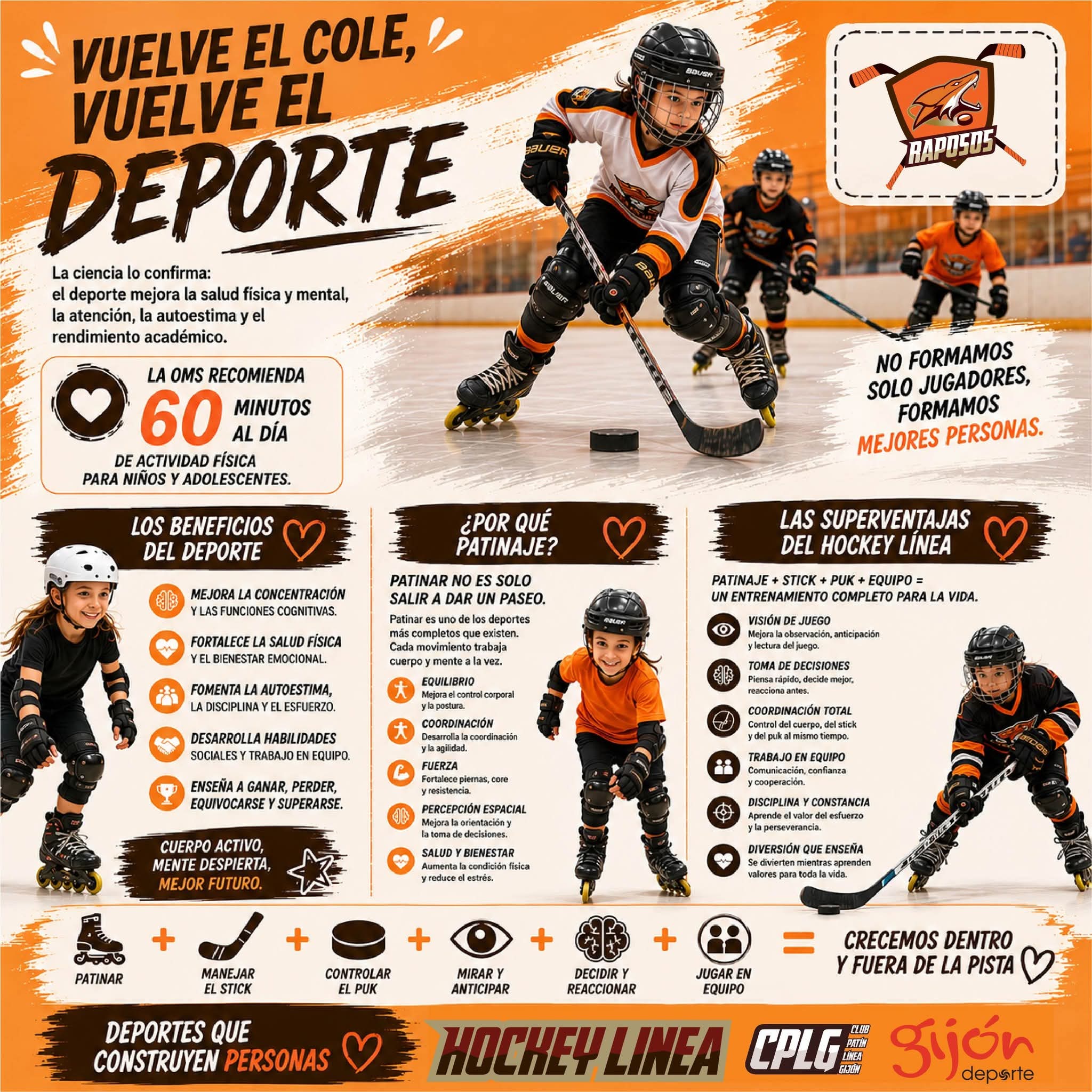 Vuelve el cole, vuelve el deporte - Raposos Hockey Línea